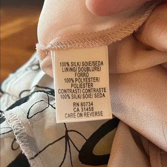 BCBG Max Azria Silk-Contrast Midi Dress EUC - Picture 8 of 11